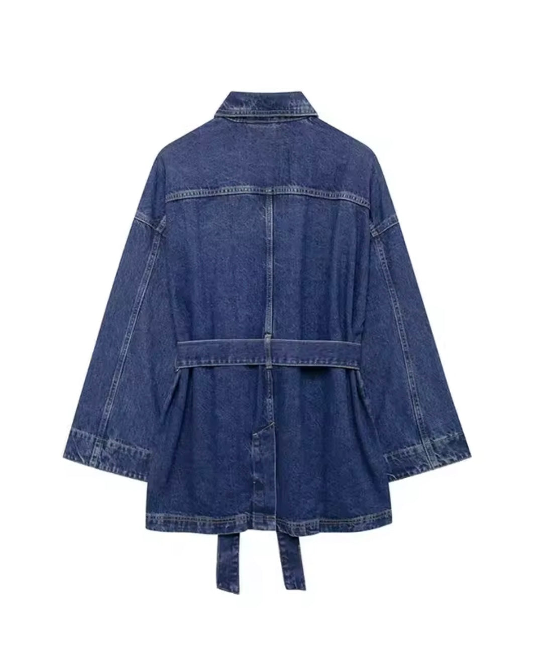 Chamarra Larga Denim