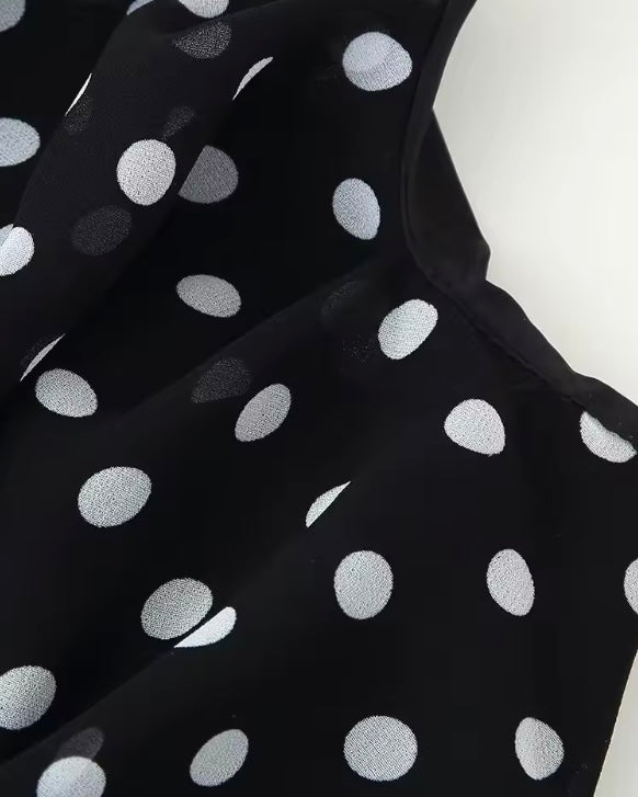 Vestido Largo Lunares