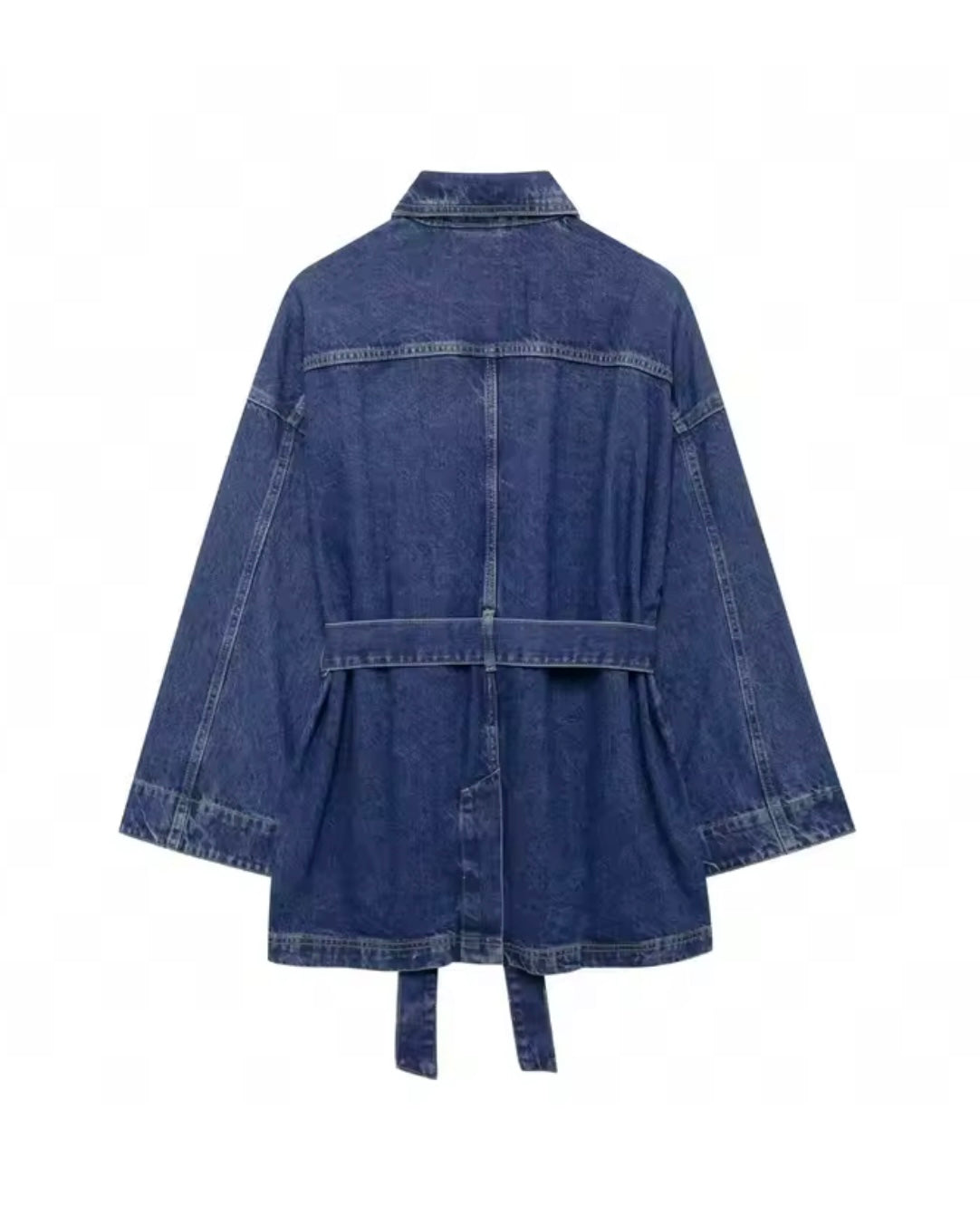 Chamarra Larga Denim