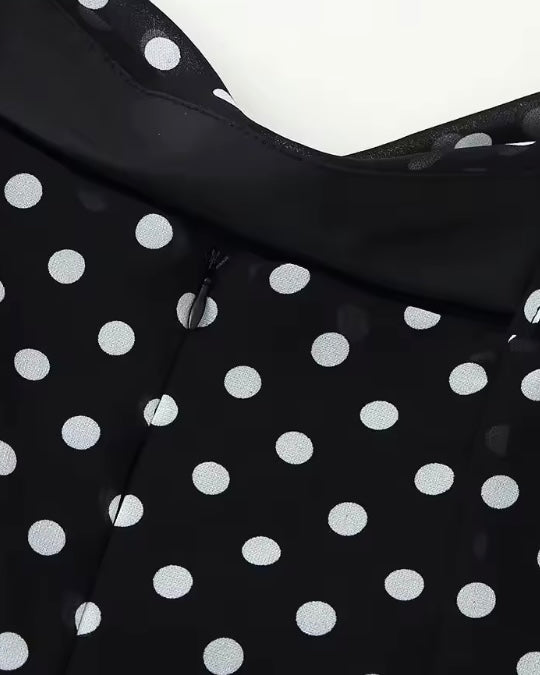 Vestido Largo Lunares