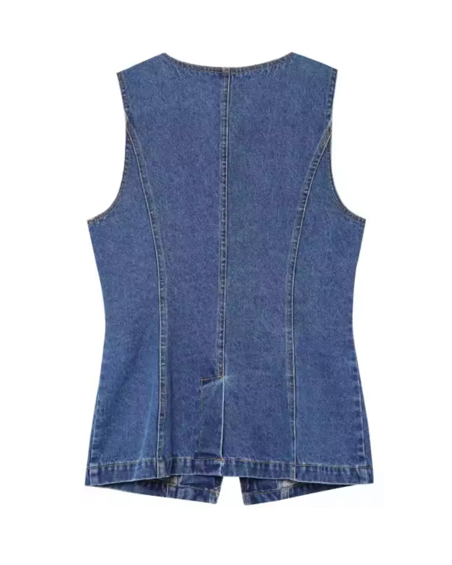 Chaleco Denim