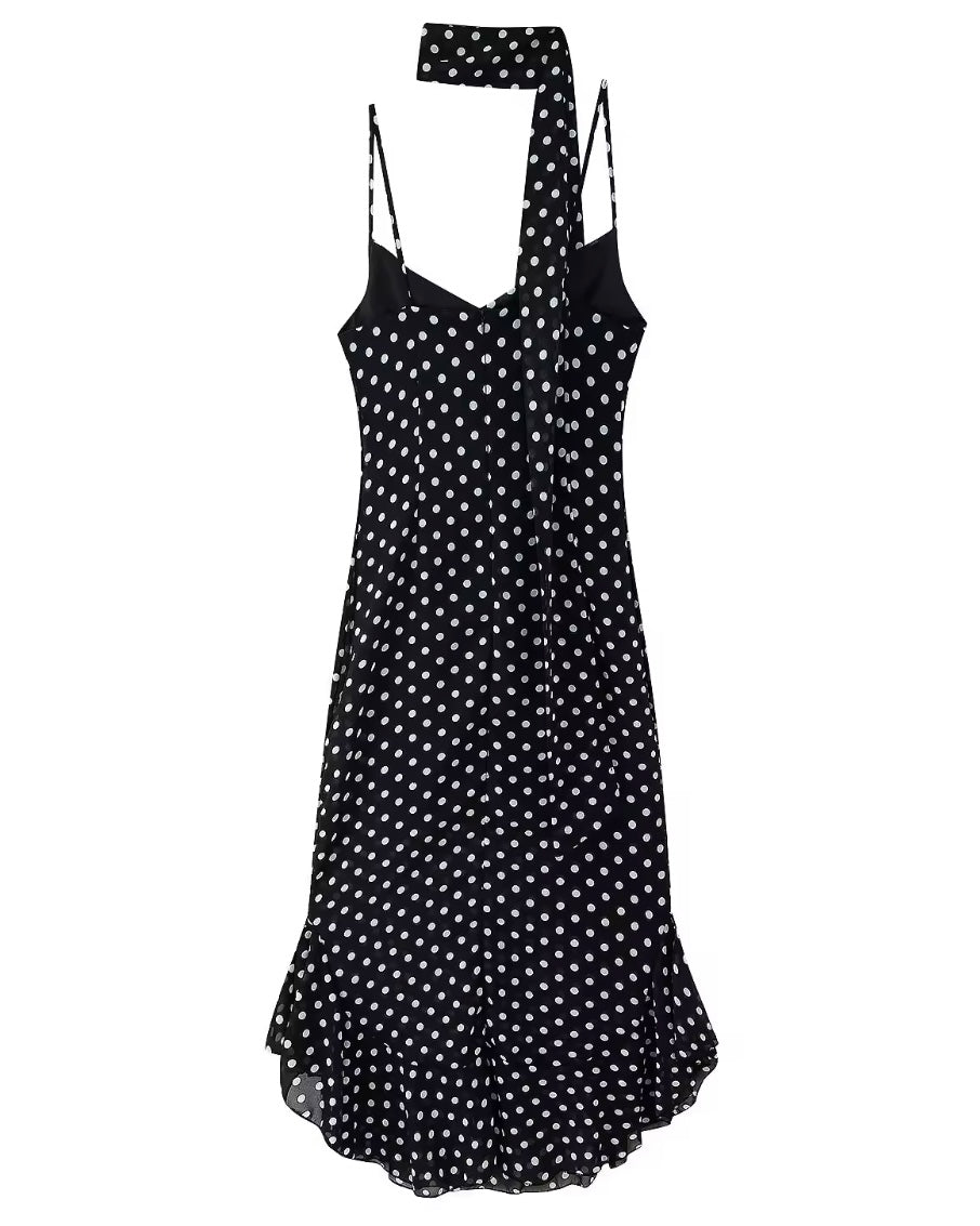 Vestido Largo Lunares