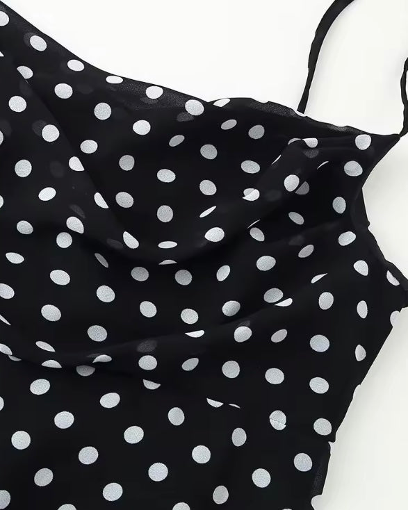 Vestido Largo Lunares