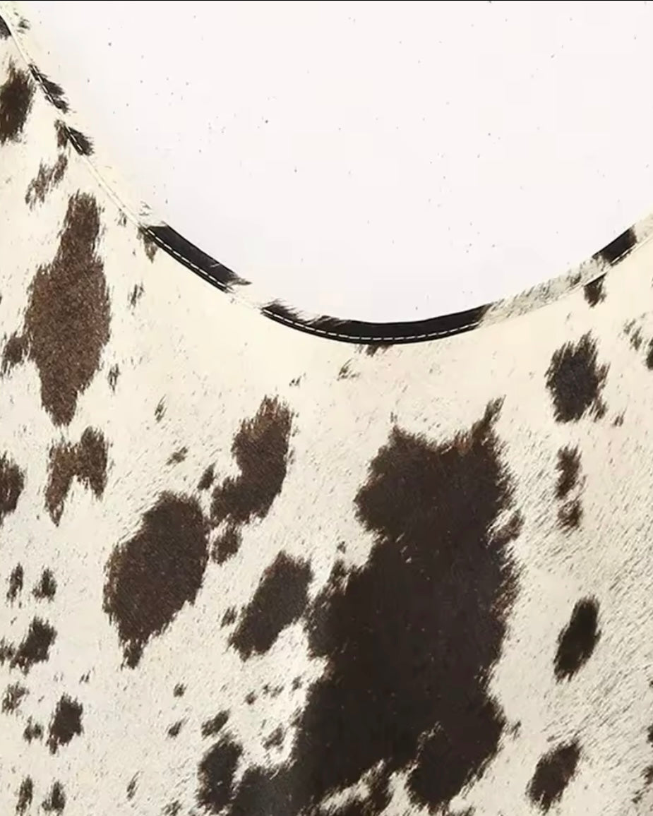 VESTIDO MIDI COW PRINT