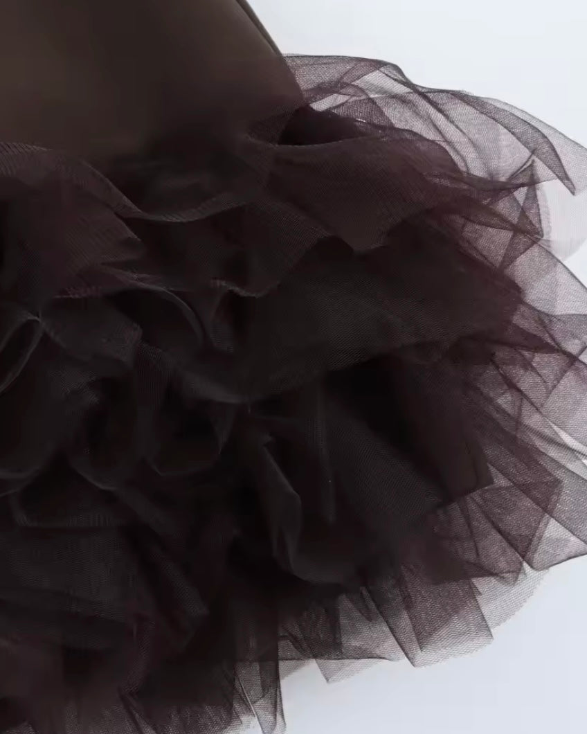 Vestido Corto Tull