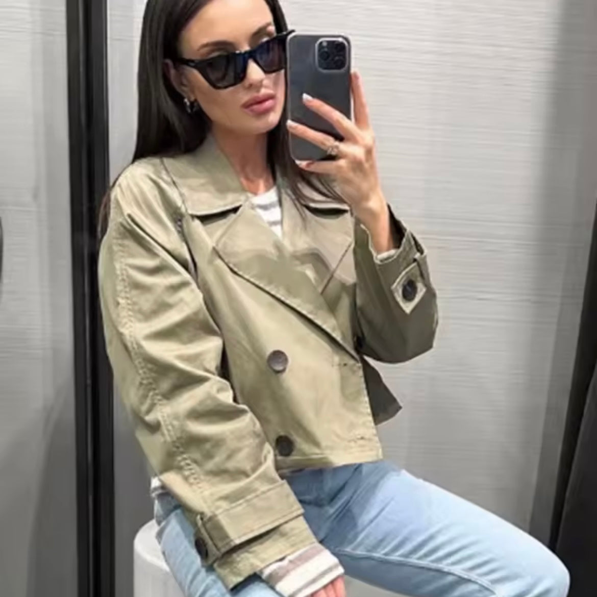 Gabardina Corta