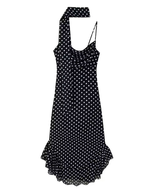 Vestido Largo Lunares