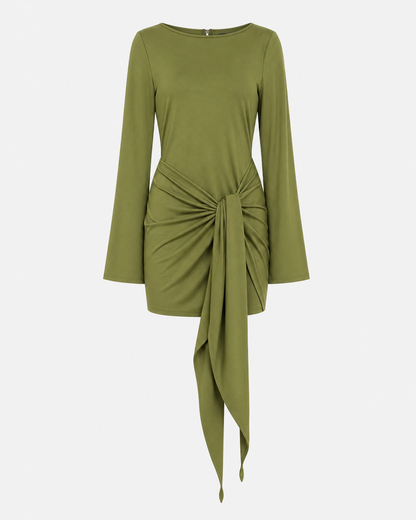 Vestido Corto Con Nudo
