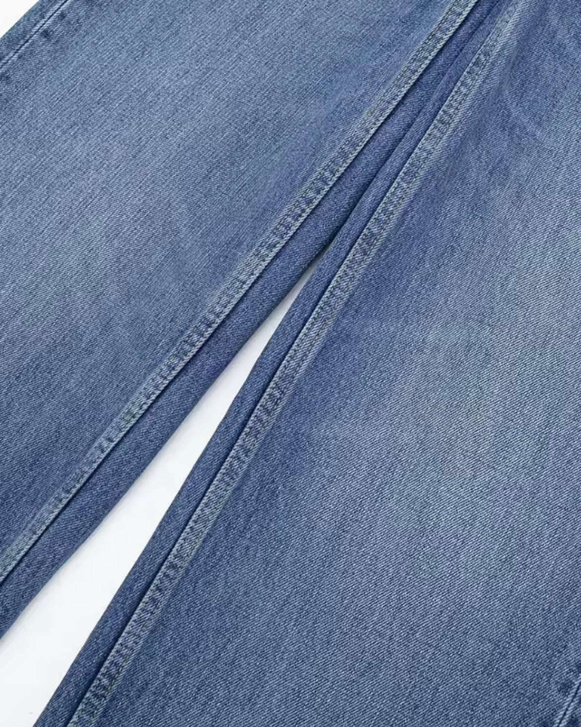 Jeans Wide Leg Tiro Alto