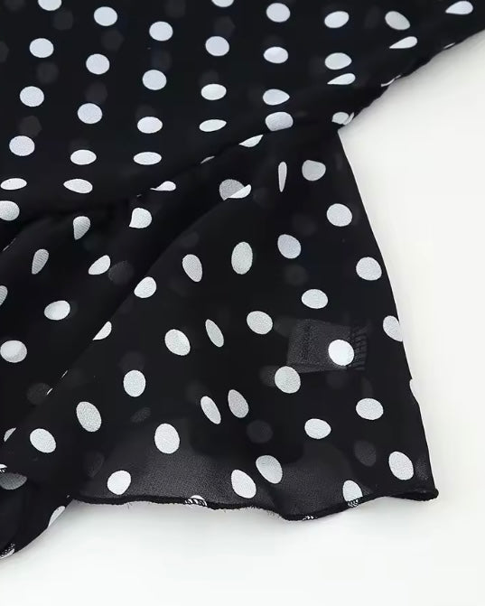Vestido Largo Lunares