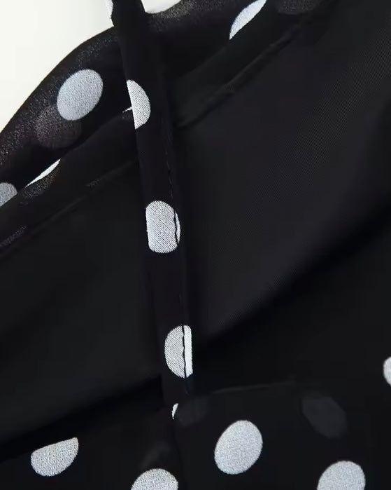 Vestido Largo Lunares