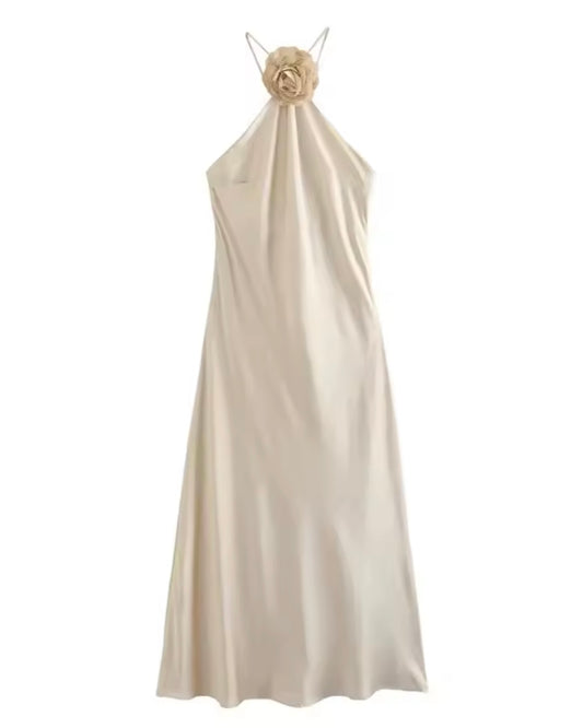 Vestido Midi Satinado