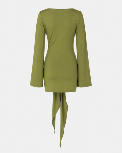 Vestido Corto Con Nudo