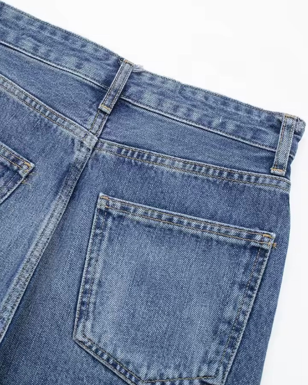 Jeans Wide Leg Tiro Alto