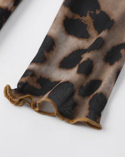 Vestido Corto Animal Print
