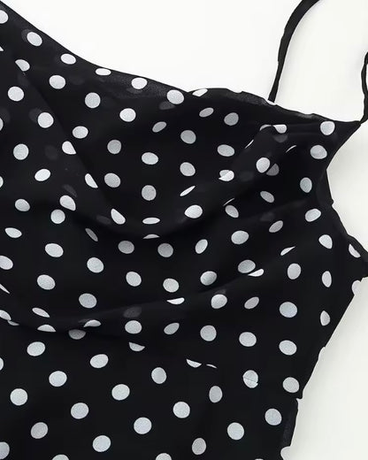 Vestido Largo Lunares