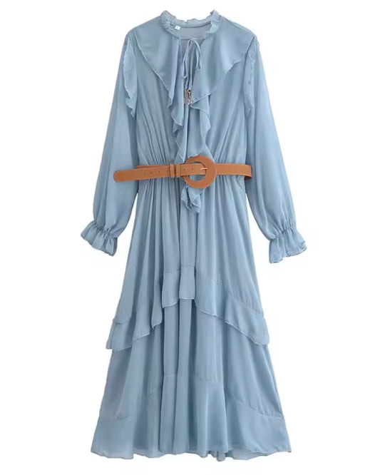 VESTIDO FLUIDO OLANES