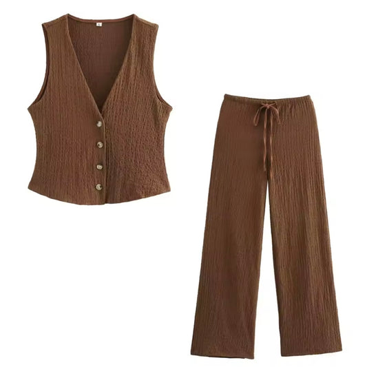 Conjunto Chaleco Y Pantalón