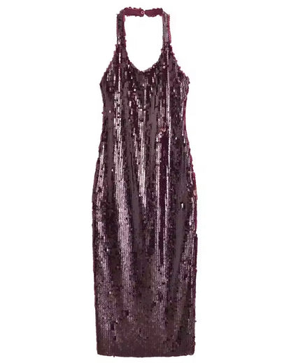 Vestido Midi De Lentejuelas