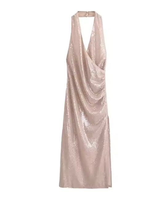 VESTIDO MIDI LENTEJUELAS