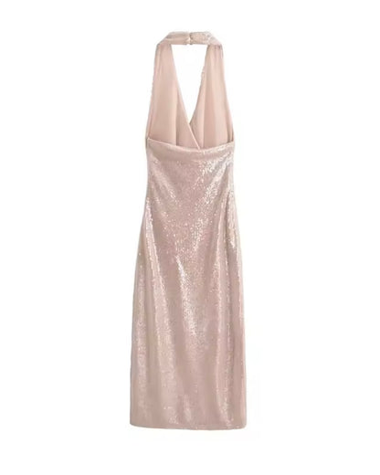 Vestido Midi De Lentejuelas