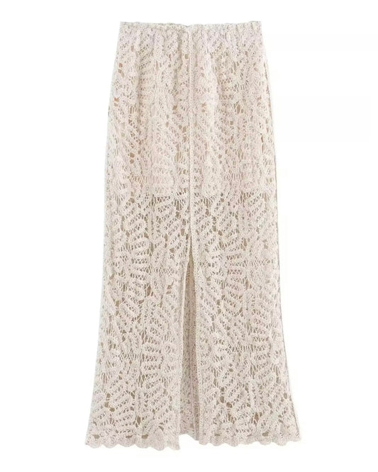 Falda Midi Crochet