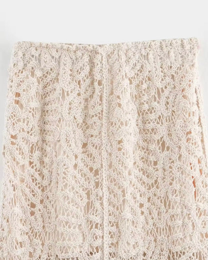 Falda Midi Crochet