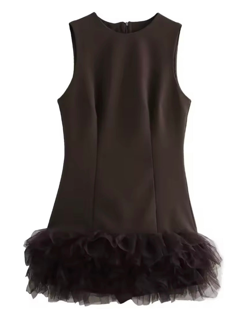 Vestido Corto Tull
