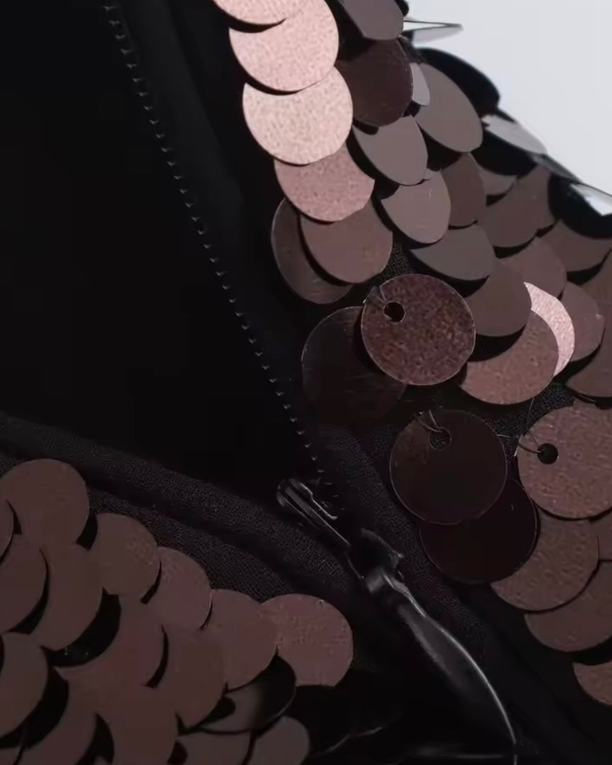 Falda Midi Lentejuelas