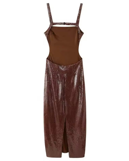 Vestido Largo De Lentejuelas